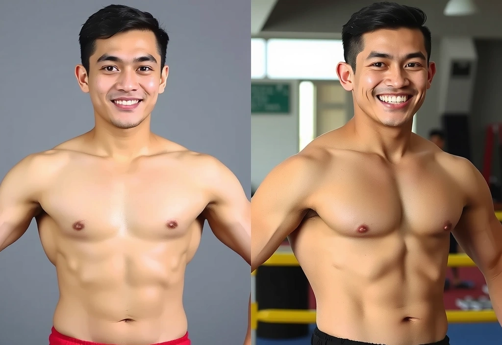Before and after athletic performance improvement - client 5